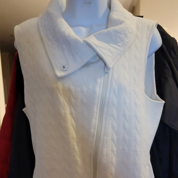 Talbots Tops - Talbots Sleeveless Zip Up Sweater